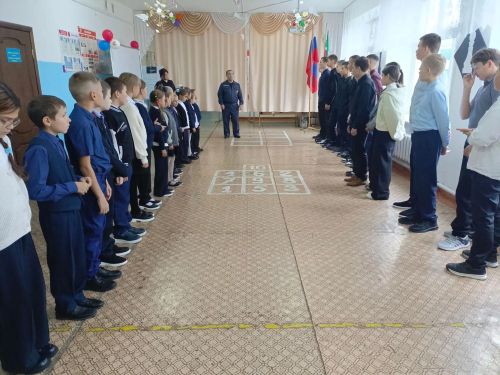 Октябрьский урта мәктәбендә профилактик чара узды