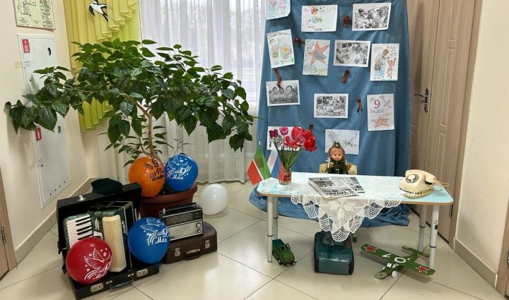 К Дню Победы: в Верхнеуслонском детсаду оформили праздничную фотозону