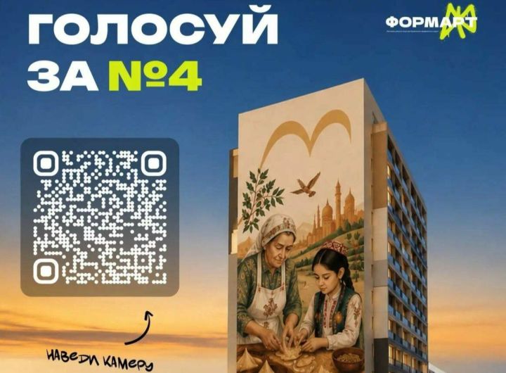 Жители Татарстана могут проголосовать за мурал «Семейные традиции»