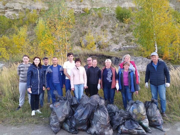 В селе Печищи Верхнеуслонского района  была организована акция «Чистый берег»