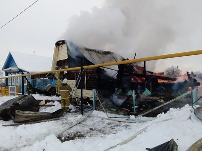 В Верхнеуслонском районе на пожаре погибла пожилая женщина