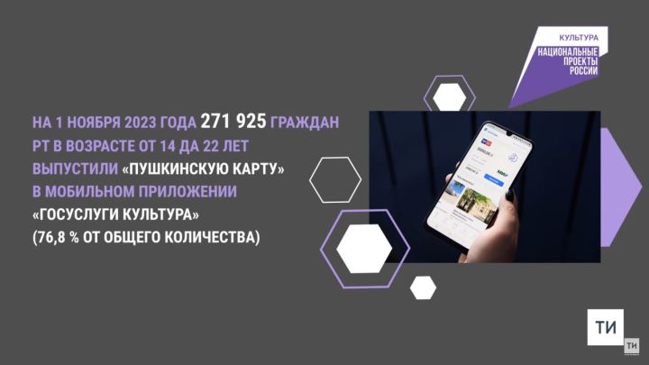Татарстан вошел в топ-5 регионов России по реализации программы «Пушкинская карта»