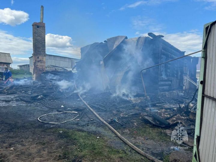 В Татарстане на пожаре в частном доме погибли семь человек, в том числе четверо детей
