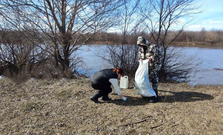 В Соболевском на берегу Свияги прошла экоакция «Чистый берег»