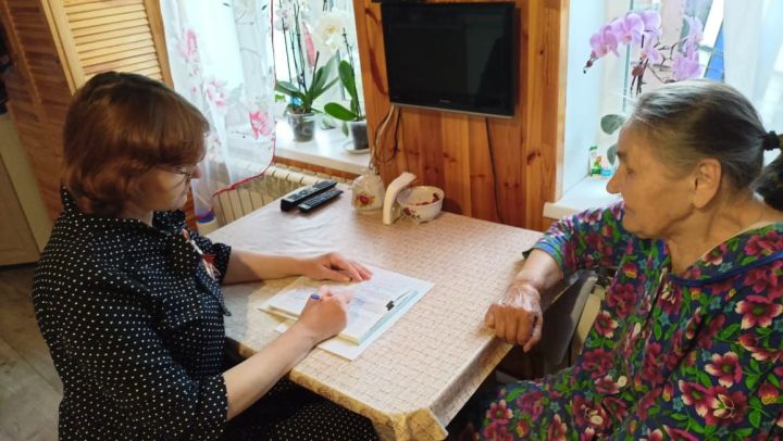 Кильдеевские культработники навестили Анну Дуницыну в рамках акции «В гости  ветерану»