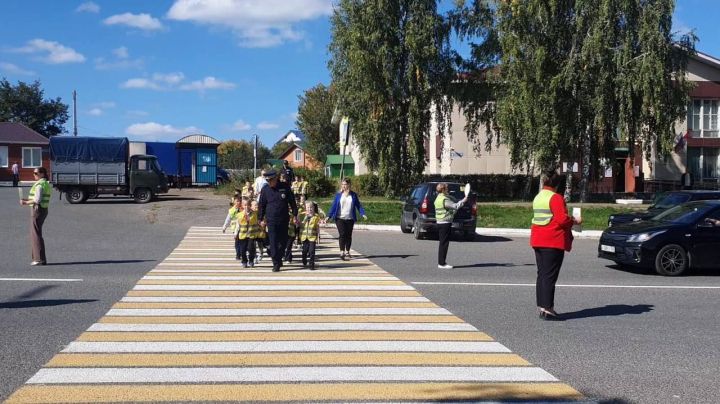 Акция «Безопасный переход» вновь прошла в Верхнеуслонской средней школе