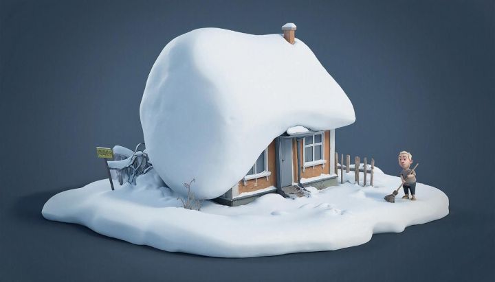 Как безопасно убрать снег с крыши дома: проверенные способы