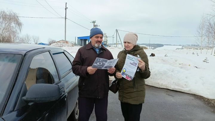 В Кильдееве прошла акция «Мой выбор – трезвость» с раздачей буклетов