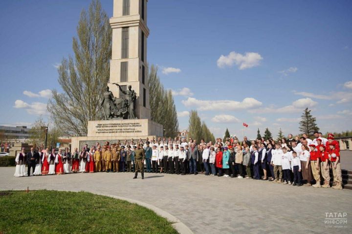 В парке Победы Казани сняли клип на песню «Солдатлар» для всероссийской акции